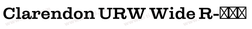 Clarendon URW Wide R字体转换